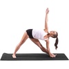 image:imageProsourceFit Natura TPE Yoga Mat 14 6mm Thick 72 Long Reversible with HighDensity Cushion amp Nonslip Texture Ecoconscious amp HygienicBlackGrey