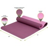 image:imageProsourceFit Natura TPE Yoga Mat 14 6mm Thick 72 Long Reversible with HighDensity Cushion amp Nonslip Texture Ecoconscious amp HygienicPurplePink
