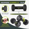 image:imageProsourceFit Neoprene Dumbbell Coated for NonSlip Grip12Pound