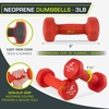 image:imageProsourceFit Neoprene Dumbbell Coated for NonSlip Grip3Pound