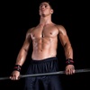 image:imageProsourceFit Pair of Barbell Weight Lifting Wrist Wraps Support with Thumb Loop RedRed