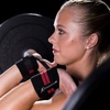 image:imageProsourceFit Pair of Barbell Weight Lifting Wrist Wraps Support with Thumb Loop RedRed