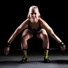 image:imageProsourceFit Pair of Barbell Weight Lifting Wrist Wraps Support with Thumb Loop RedYellow