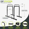 image:imageProsourceFit Power Dip Station Adjustable Height Upper Body Equipment for Home GymBlack