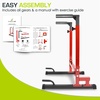 image:imageProsourceFit Power Dip Station Adjustable Height Upper Body Equipment for Home GymRed