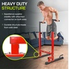 image:imageProsourceFit Power Dip Station Adjustable Height Upper Body Equipment for Home GymRed