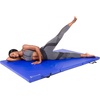 image:imageProsourceFit TriFold Folding Thick Exercise Mat 6x4 with Carrying Handles for Tumbling Martial Arts Gymnastics Stretching Core Workouts Blue
