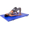 image:imageProsourceFit TriFold Folding Thick Exercise Mat 6x4 with Carrying Handles for Tumbling Martial Arts Gymnastics Stretching Core Workouts Blue