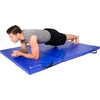 image:imageProsourceFit TriFold Folding Thick Exercise Mat 6x4 with Carrying Handles for Tumbling Martial Arts Gymnastics Stretching Core Workouts Blue