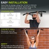 image:imageProsourceFit WallMounted PullUp  ChinUp Bar Heavy Duty 300 lb Capacity Black