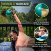 image:imageProsourceFit Weighted Toning Exercise Balls for Pilates Yoga Strength Training and Physical Therapy 2 lb to 8 lb Color CodedAqua