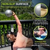 image:imageProsourceFit Weighted Toning Exercise Balls for Pilates Yoga Strength Training and Physical Therapy 2 lb to 8 lb Color CodedSilver  6 lb