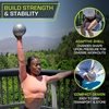 image:imageProsourceFit Weighted Toning Exercise Balls for Pilates Yoga Strength Training and Physical Therapy 2 lb to 8 lb Color CodedSilver  6 lb