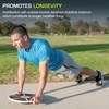 image:imageProsourceFit Wooden Balance Board NonSlip Wobble Core Trainer 1575in 395cm Diameter with 360 Rotation for Stability Training Full Body Exercises Physical TherapyBlack