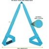 image:imageProsourceFit Yoga Mat Carrying Sling Easy Adjustable Carry Strap 152cm Long Cotton  MulticolorAqua