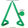 image:imageProsourceFit Yoga Mat Carrying Sling Easy Adjustable Carry Strap 152cm Long Cotton  MulticolorGreen