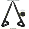 image:imageProsourceFit Yoga Mat Carrying Sling Easy Adjustable Carry Strap 60 Long Cotton Black
