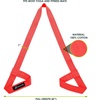 image:imageProsourceFit Yoga Mat Carrying Sling Easy Adjustable Carry Strap 60 Long Cotton Red