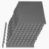 image:imageProsourceFit Extra Thick Puzzle Exercise Mat 1 EVA Foam Interlocking Tiles for Protective Cushioned Workout Flooring for Home and Gym Equipment Blue 3packGray