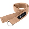 image:imageProsourceFit Metal DRing Yoga Strap 8 Durable Cotton for Stretching and FlexibilityBeige