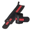 image:imageProsourceFit Pair of Barbell Weight Lifting Wrist Wraps Support with Thumb Loop RedRed