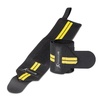 image:imageProsourceFit Pair of Barbell Weight Lifting Wrist Wraps Support with Thumb Loop RedYellow