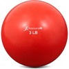image:imageProsourceFit Weighted Toning Exercise Balls for Pilates Yoga Strength Training and Physical Therapy 2 lb to 8 lb Color CodedRed