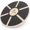 image:imageProsourceFit Wooden Balance Board NonSlip Wobble Core Trainer 1575in 395cm Diameter with 360 Rotation for Stability Training Full Body Exercises Physical TherapyBlack