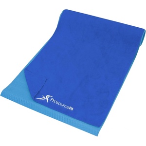 image:imageProsourceFit Arida Yoga Mat Towel SuperAbsorbent Microfiber 68inch by 24inch for Yoga Pilates and Working Out 3 Color OptionsBlue