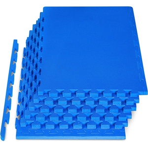image:imageProsourceFit Extra Thick Puzzle Exercise Mat 1 EVA Foam Interlocking Tiles for Protective Cushioned Workout Flooring for Home and Gym Equipment Blue 3packBlue