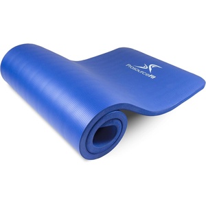 image:imageProsourceFit Extra Thick Yoga and Pilates Mat 71inch Long High Density Exercise Mat with Comfort Foam and Carrying StrapBlue