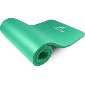 image:imageProsourceFit Extra Thick Yoga and Pilates Mat 71inch Long High Density Exercise Mat with Comfort Foam and Carrying StrapGreen