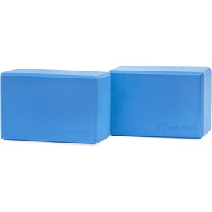 image:imageProsourceFit Foam Yoga Blocks High Density EVA Yoga Bricks 4x 6 x 9 Set of 2Blue