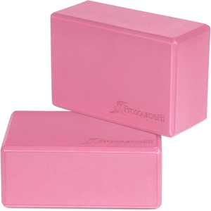 image:imageProsourceFit Foam Yoga Blocks High Density EVA Yoga Bricks 4x 6 x 9 Set of 2Pink