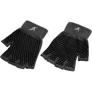 image:imageProsourceFit Grippy Yoga Gloves Yoga Hand Grips with Firm Fingerless Design One Size Fits All Yoga Gloves with Grips for Women and MenBlack