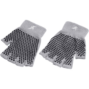 image:imageProsourceFit Grippy Yoga Gloves Yoga Hand Grips with Firm Fingerless Design One Size Fits All Yoga Gloves with Grips for Women and MenGray