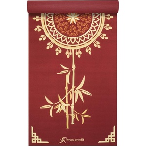 image:imageProsourceFit Mandala Yoga Mat 316 5mm Thick Workout Surface with Exclusive Printed Designs for Stylish Comfort Stability and Balance NonSlip Option for Yoga and PilatesTao  Red