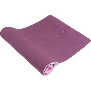 image:imageProsourceFit Natura TPE Yoga Mat 14 6mm Thick 72 Long Reversible with HighDensity Cushion amp Nonslip Texture Ecoconscious amp HygienicPurplePink