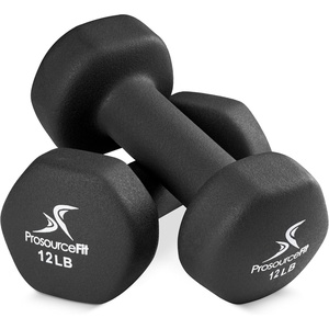 image:imageProsourceFit Neoprene Dumbbell Coated for NonSlip Grip12Pound