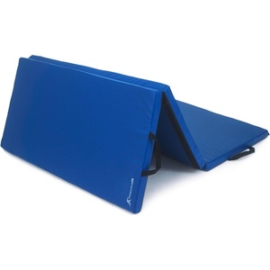 image:imageProsourceFit TriFold Folding Thick Exercise Mat 6x4 with Carrying Handles for Tumbling Martial Arts Gymnastics Stretching Core Workouts Blue