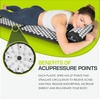 image:imageProsourceFit Acupressure Mat and Pillow Set for BackNeck Pain Relief and Muscle Relaxation OrangeBlackWhite