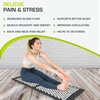 image:imageProsourceFit Acupressure Mat and Pillow Set for BackNeck Pain Relief and Muscle Relaxation OrangeBlackWhite