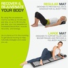image:imageProsourceFit Acupressure Mat and Pillow Set for BackNeck Pain Relief and Muscle Relaxation OrangeBlackWhite