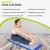 image:imageProsourceFit Acupressure Mat and Pillow Set for BackNeck Pain Relief and Muscle Relaxation OrangeBlueWhite