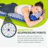 image:imageProsourceFit Acupressure Mat and Pillow Set for BackNeck Pain Relief and Muscle Relaxation OrangeBlueWhite