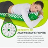 image:imageProsourceFit Acupressure Mat and Pillow Set for BackNeck Pain Relief and Muscle Relaxation OrangeGreenWhite