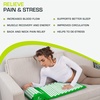 image:imageProsourceFit Acupressure Mat and Pillow Set for BackNeck Pain Relief and Muscle Relaxation OrangeGreenWhite
