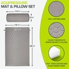 image:imageProsourceFit Acupressure Mat and Pillow Set for BackNeck Pain Relief and Muscle Relaxation OrangeGreyGrey