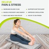image:imageProsourceFit Acupressure Mat and Pillow Set for BackNeck Pain Relief and Muscle Relaxation OrangeGreyWhite
