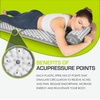 image:imageProsourceFit Acupressure Mat and Pillow Set for BackNeck Pain Relief and Muscle Relaxation OrangeGreyWhite